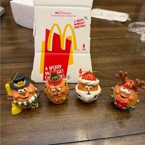 1996 McDonald's Collectibles Club “A Merry McNugget Christmas” Ornament Set